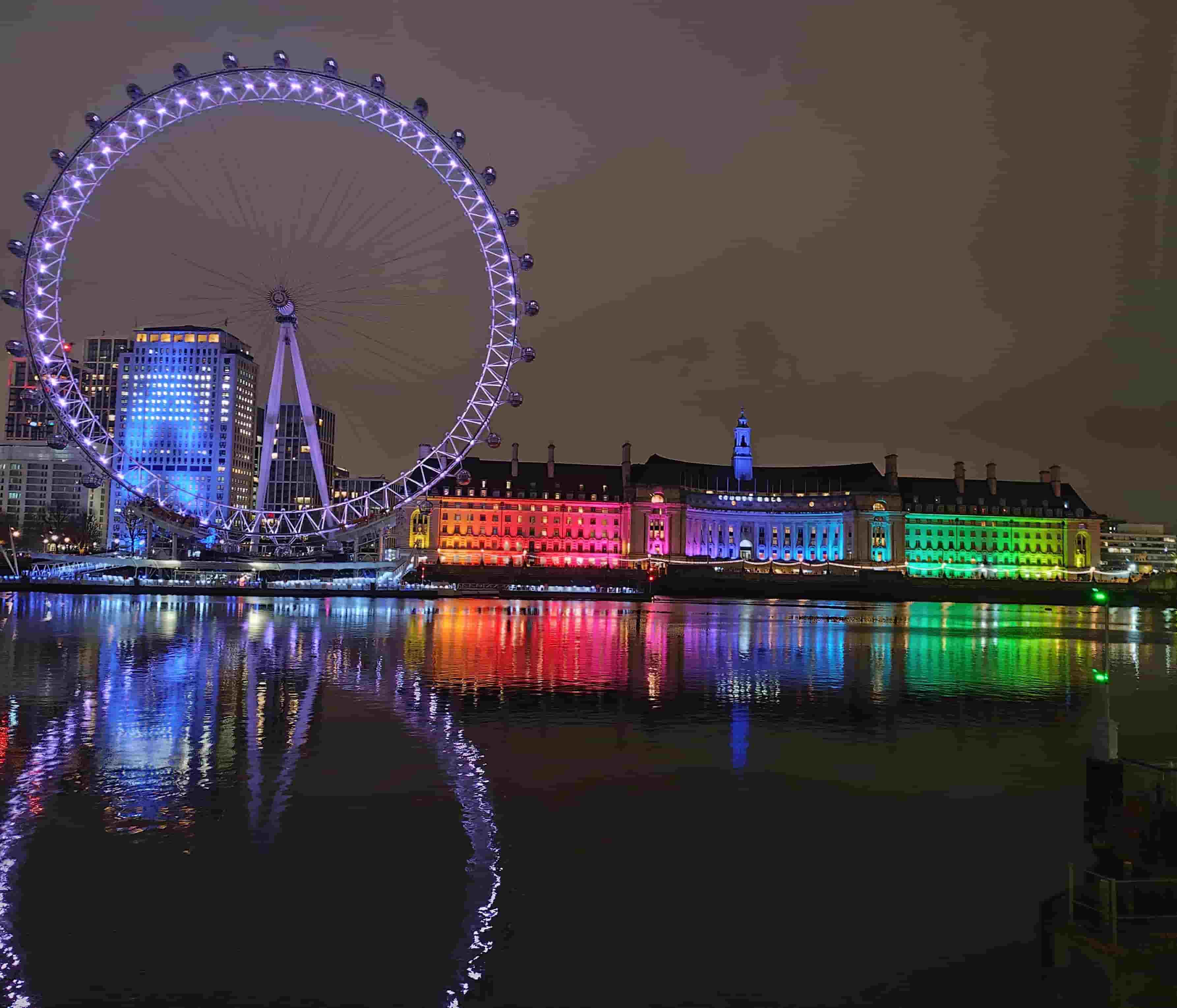Image du London Eye de nuit