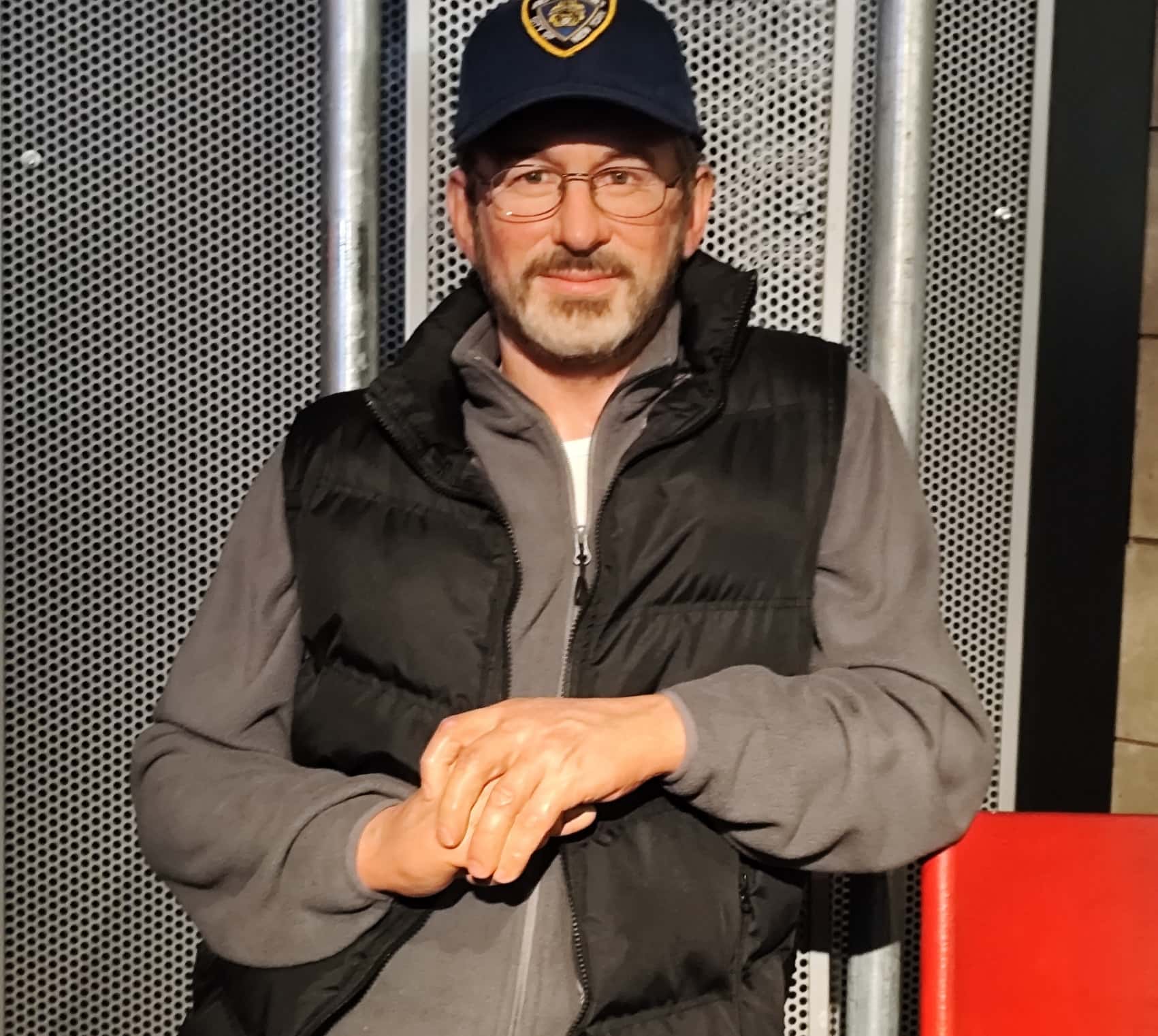 Photo de la statue de cire de Steven Spielberg